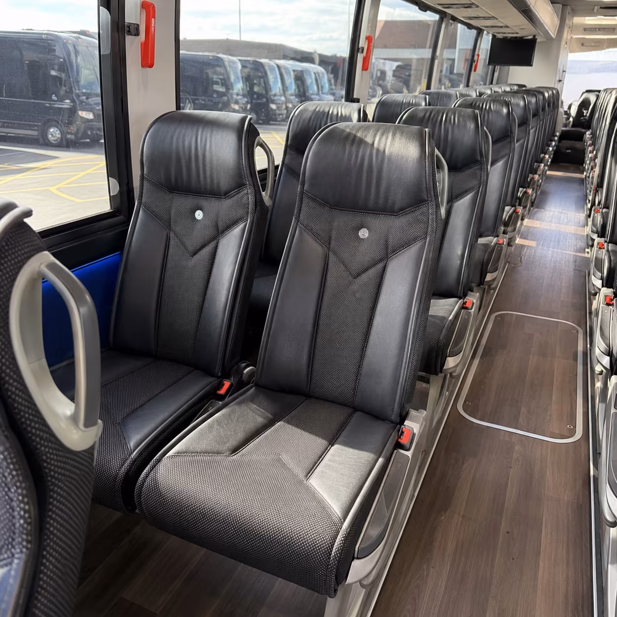roseville charter bus inside