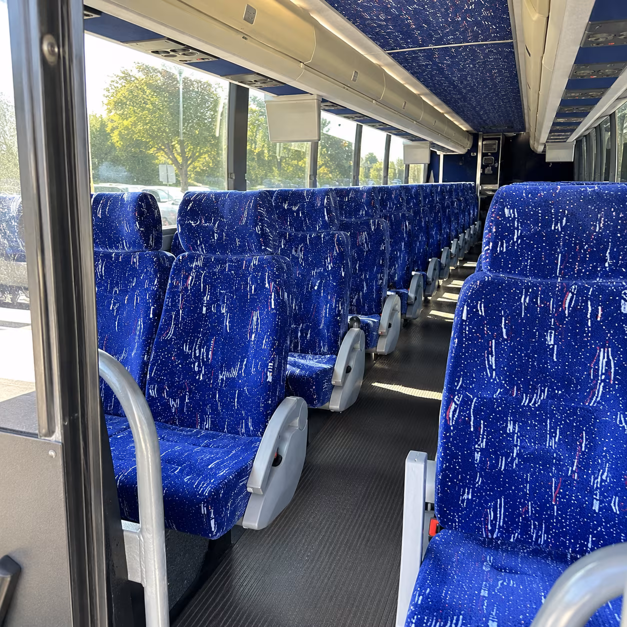 roseville charter bus interior gallery